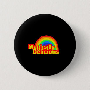 Lucky Magically Delicious St. Patricks Day Rainbow 6 Cm Round Badge