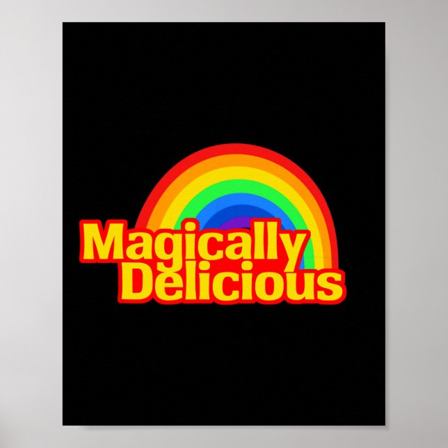 Lucky Magically Delicious St. Patricks Day Rainbow Poster (Front)