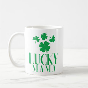 Lucky Mama Classic Mug – Shamrock Mum Coffee Cup
