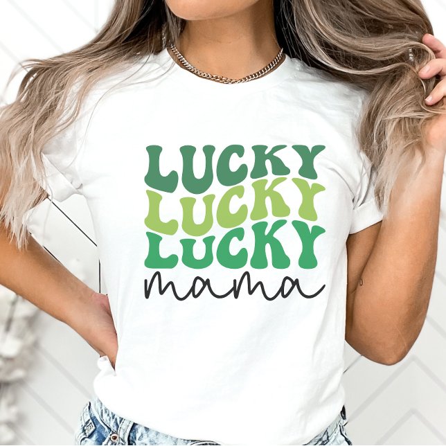 Lucky Mama Retro St. Patrick's Day T-Shirt (Creator Uploaded)