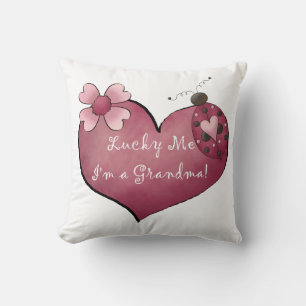Lucky Me I'm a Grandma Gifts Cushion