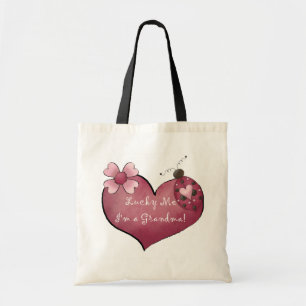 Lucky Me I'm a Grandma Tshirts and Gifts Tote Bag
