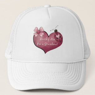 Lucky Me I'm a Grandma Tshirts and Gifts Trucker Hat