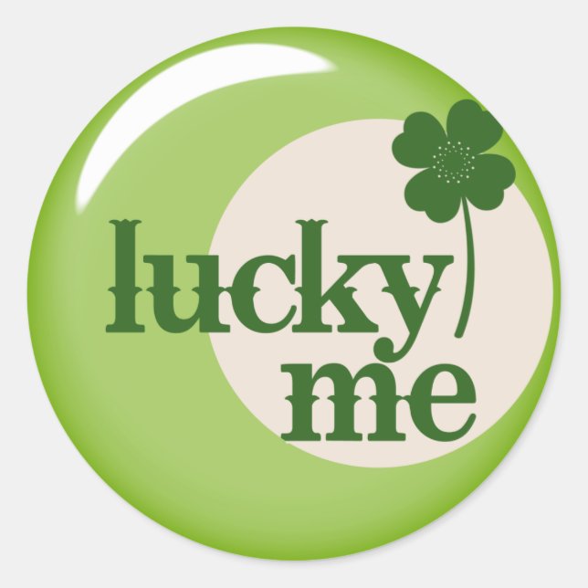 Lucky Me St Paddy's Sticker (Front)