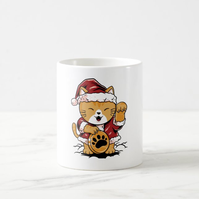 Lucky Meow Coffee Mug (Center)