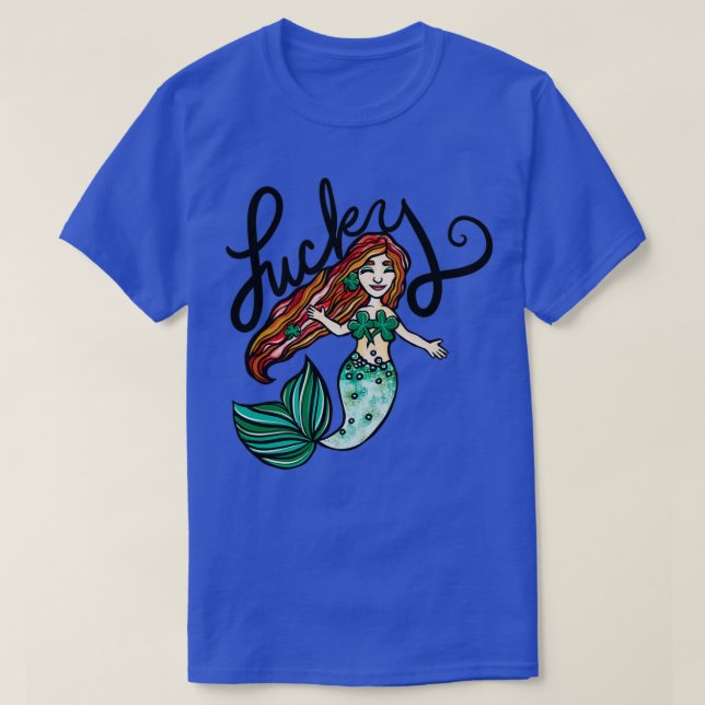 Lucky Mermaid T-Shirt (Design Front)