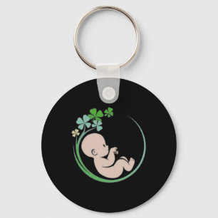 Lucky Midwife Nurse St. Patricks Day  Key Ring