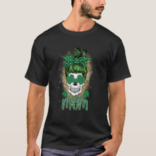 Lucky Mom St. Patrick's Day Skull St. Patrick's Da T-Shirt