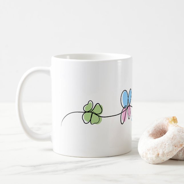 lucky mug (love is coffee) (With Donut)