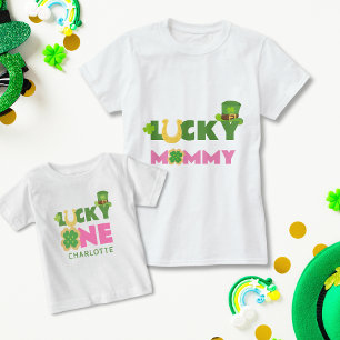 Lucky Mummy Cute St. Patrick's Day Birthday Mum T-Shirt