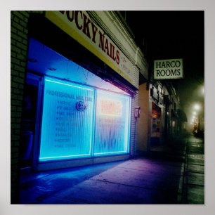 Lucky Nails - Cool Blue in the Night Poster