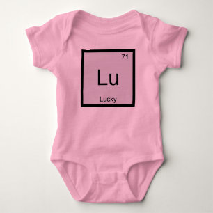 Lucky Name Chemistry Element Periodic Table Baby Bodysuit