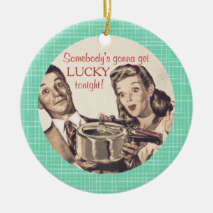 Lucky new pan culinary Christmas ornament