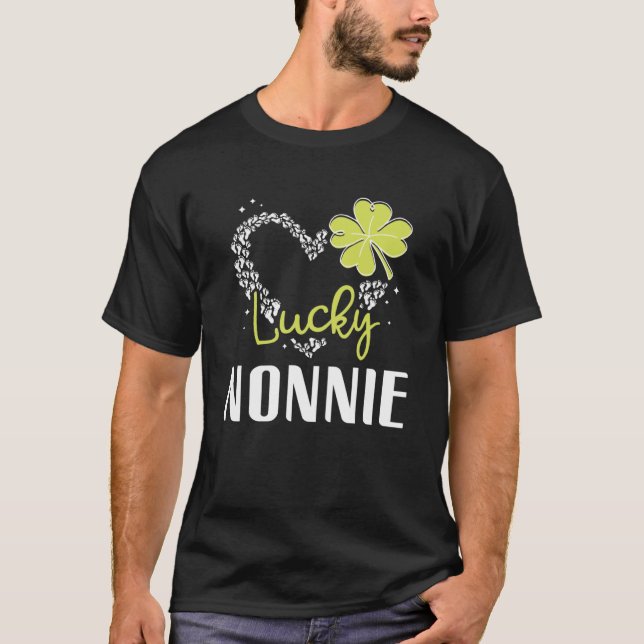 Lucky Nonnie St Patricks Day womens T-Shirt (Front)