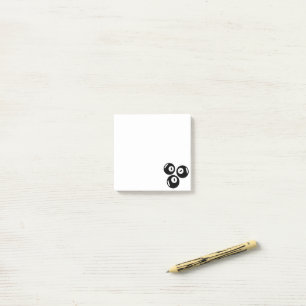Lucky Number 111 Black Balls Post-it Notes