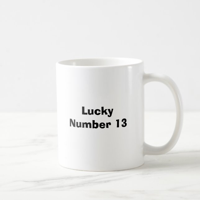 Lucky Number 13 Coffee Mug (Right)