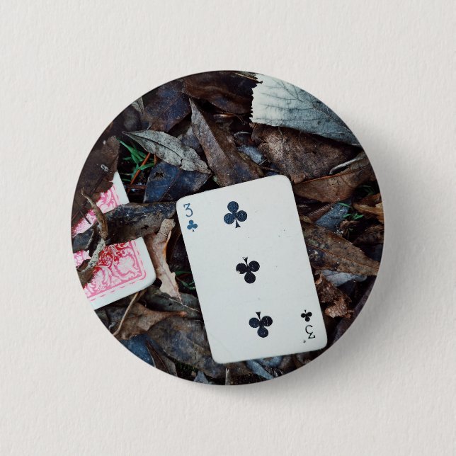 "Lucky Number 3" 6 Cm Round Badge (Front)