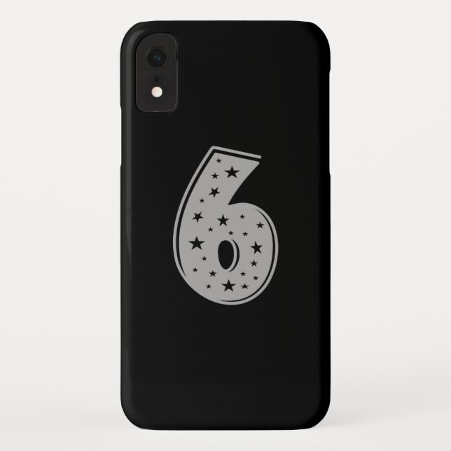 Lucky Number 6 Happy Birthday Case-Mate iPhone Case (Back)