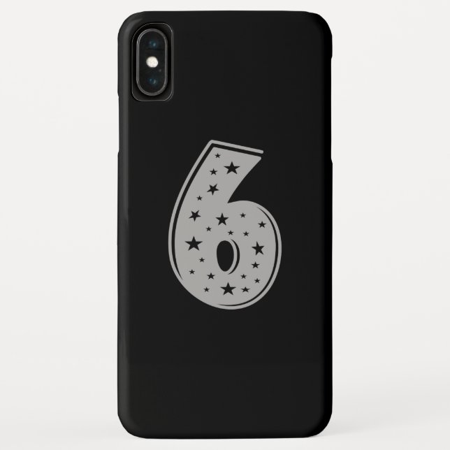 Lucky Number 6 Happy Birthday Case-Mate iPhone Case (Back)