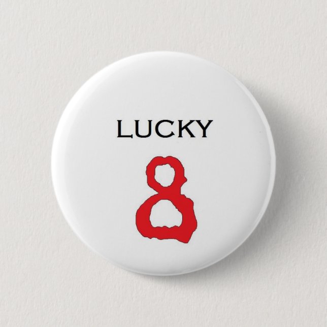Lucky Number 8 Badge (Front)