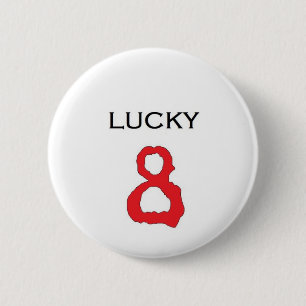 Lucky Number 8 Badge