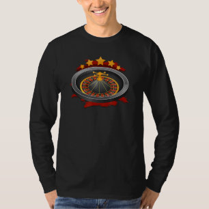 Lucky Number Roulette Wheel Gambling Roulette Cas T-Shirt