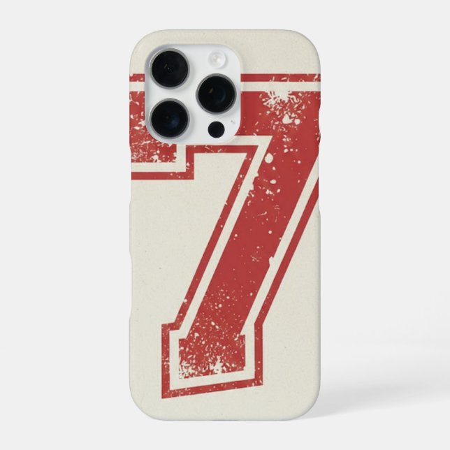 lucky number seven iPhone case (Back)