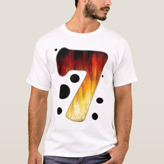 Lucky Number Seven T shirt #7 (Front)