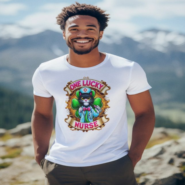 Lucky Nurse Cat  T-Shirt (Creator Uploaded)