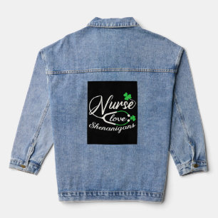 Lucky Nurse: Hilarious St. Patrick’s Day Humour fo Denim Jacket