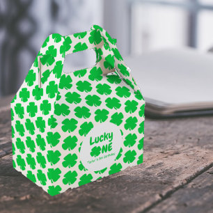 Lucky One 1st Birthday Baby Favour Box