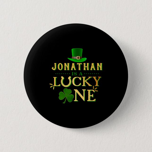Lucky One 1st Birthday Baby T Shirt  6 Cm Round Badge (Front)