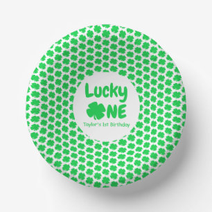 Lucky One 1st Birthday Paper Plate