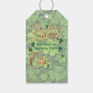 Lucky One 1st. Birthday Party Thank You Gift Tags