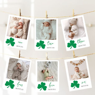 Lucky One Baby Milestone Photo Cards Shamrock