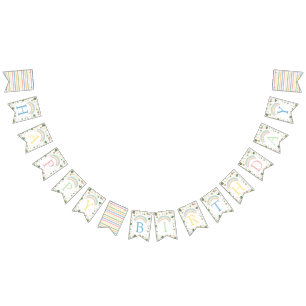 Lucky One Birthday Banner Bunting