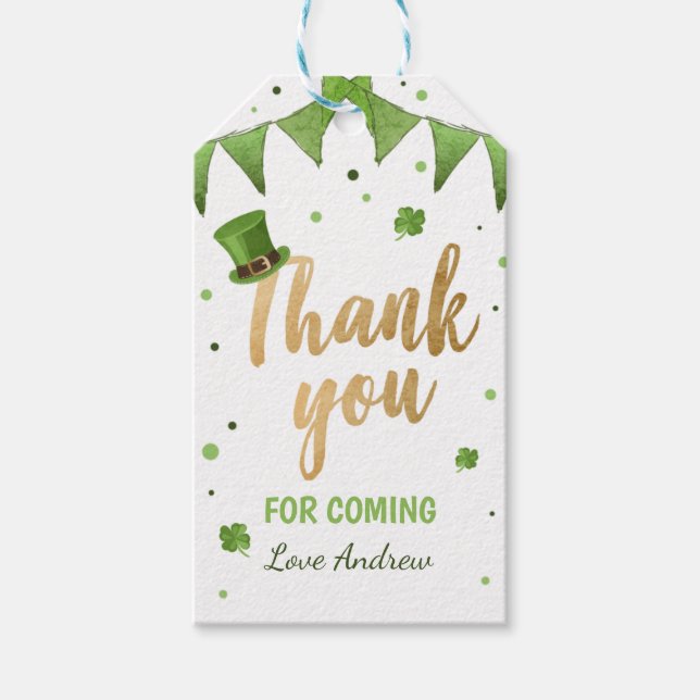 Lucky One Favour Tag Thank You Gift Tag (Front)