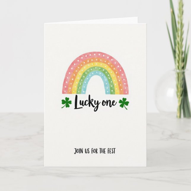 Lucky One Fest Invitation Card (Front)