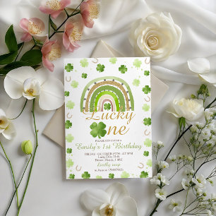 Lucky One First Birthday Invitation