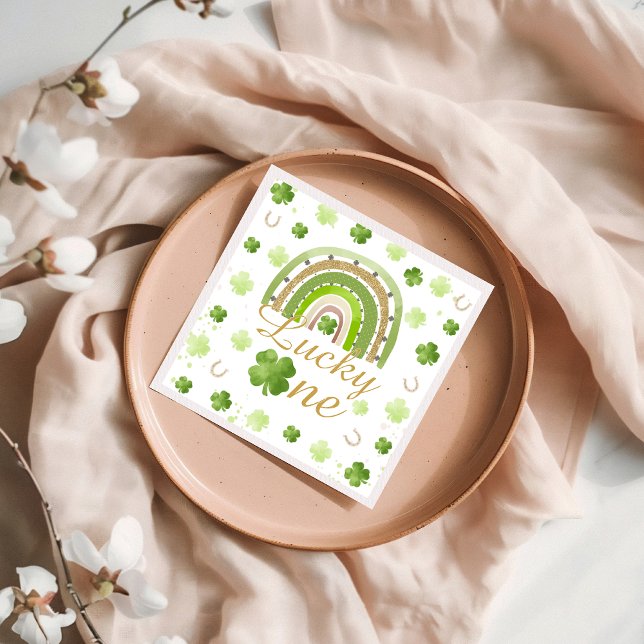 Lucky One First Birthday Napkins (Creator Uploaded)