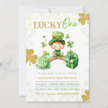 Lucky One First Birthday St Patricks