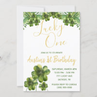 Lucky One, Four Leaf Clover First Birthday