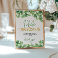 Lucky One Shamrock Birthday Table Sign