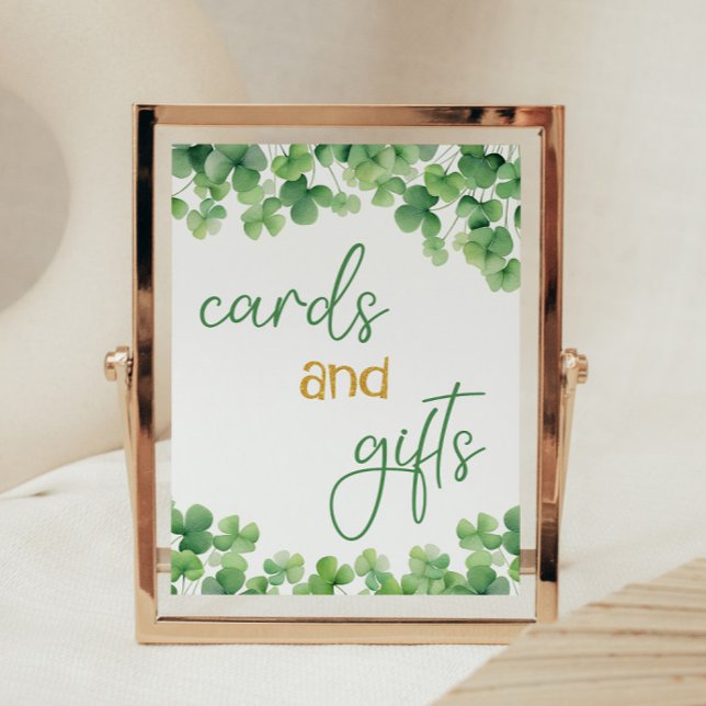 Lucky One Shamrock Birthday Table Sign (Creator Uploaded)