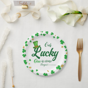 Lucky One – St. Patrick’s Day First Birthday  Paper Plate