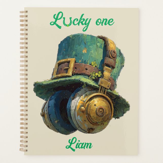 Lucky One St. Patrick’s Day Music Personalized Planner (Front)