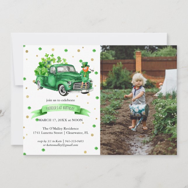 Lucky One | St. Patrick's Day 1st Birthday (Front)