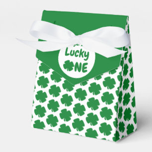 Lucky One St Patrick's Day 1st Birthday Favour Box