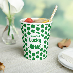 Lucky One St Patrick's Day 1st Birthday Paper Cups