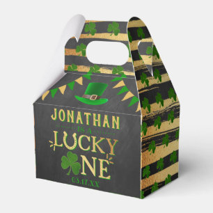 Lucky One St. Patrick's Day 1st Birthday Party Favour Box
